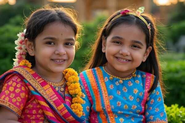 twin baby girl indian
