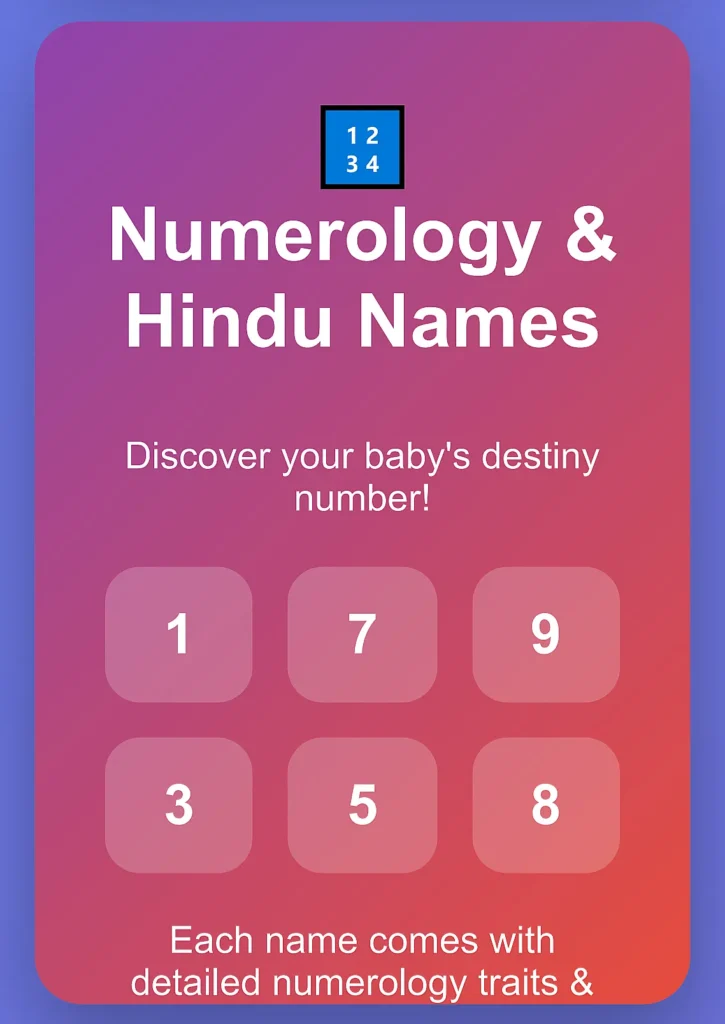 Girl Baby Names Starting with A with Numerology