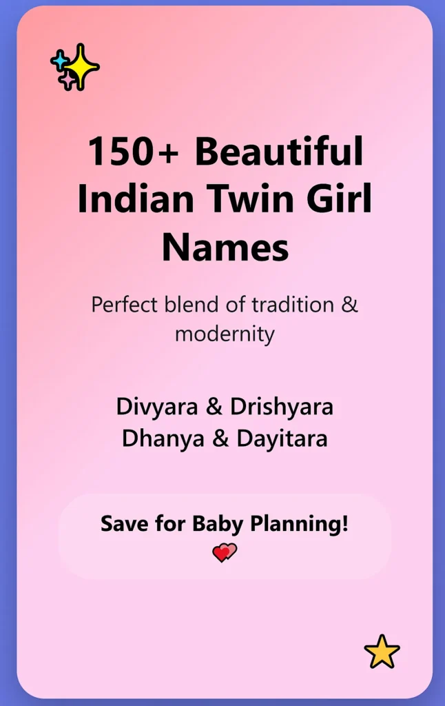 1500 Indian Twin Girl Names Starting with D [1st Time on Internet]